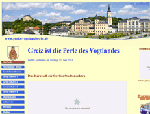 Tablet Screenshot of greiz-vogtlandperle.de